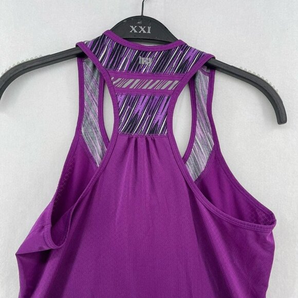 Lucy Tank Top Women's S Purple Scoop Neck Racerback Stretch Relaxed Fit Pullover - Picture 7 of 11
